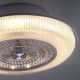 Leuchten Direkt 14648-21 - LED RGB Stmievateľné stropné svietidlo s ventilátorom  DION LED/30W/230V + diaľkové ovládanie