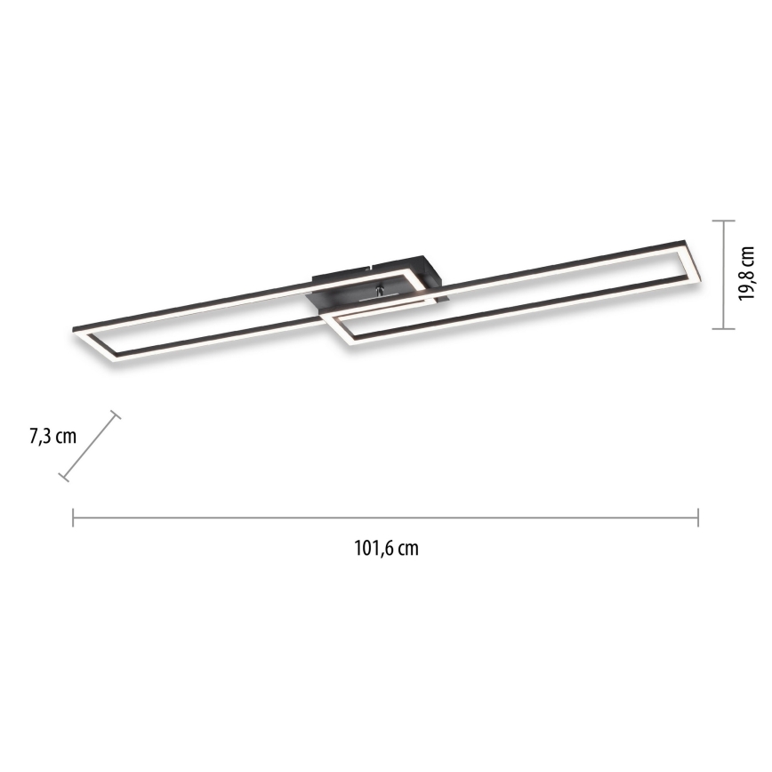 Leuchten Direkt 14691-18 - LED Stmievateľné stropné svietidlo IVEN LED/36W/230V