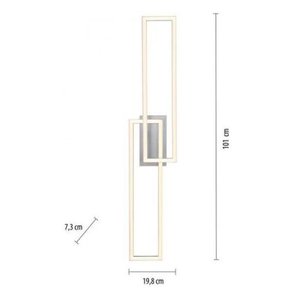 Leuchten Direkt 14691-55 - LED Stmievateľný prisadený luster IVEN 2xLED/18W/230V