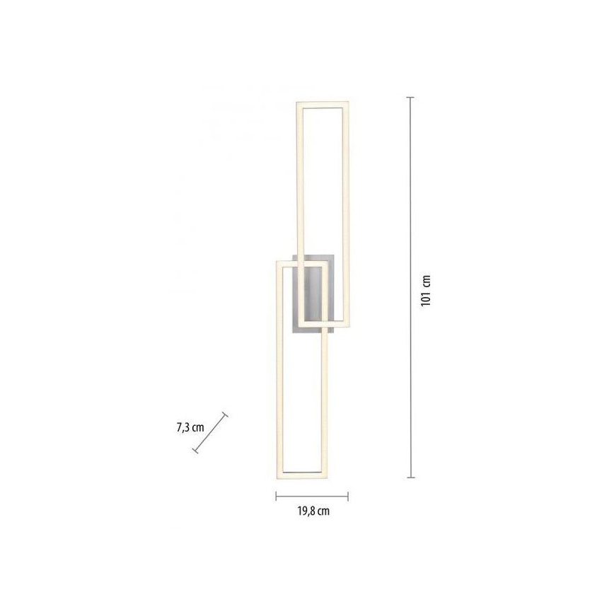 Leuchten Direkt 14691-55 - LED Stmievateľný prisadený luster IVEN 2xLED/18W/230V