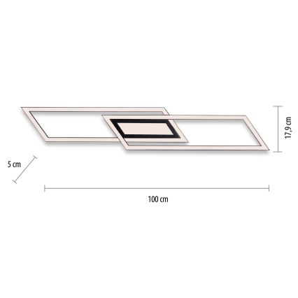 Leuchten Direkt 14694-18 - LED Stropné svietidlo ASMIN LED/48W/230V