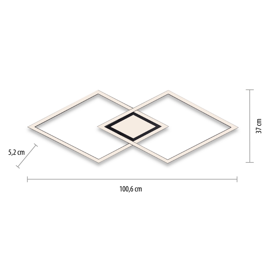 Leuchten Direkt 14695-18 - LED Stropné svietidlo ASMIN LED/48W/230V