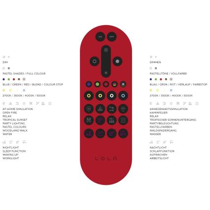 Leuchten Direkt 14742-16 - LED RGB Stmievateľné stropné svietidlo JUPI LOLASMART LED/18W/230V Tuya 2700-5000K + diaľkové ovládánie