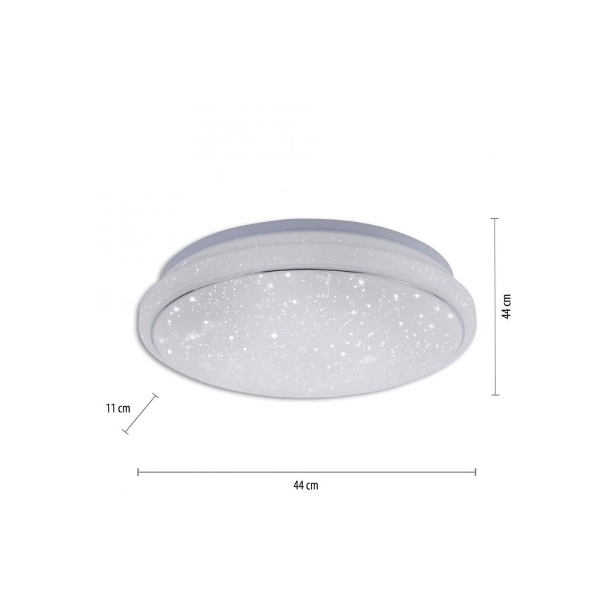 Leuchten Direkt 14743-16 - LED RGB Stmievateľné stropné svietidlo JUPI LED/28W/230V Tuya 2700-5000K + diaľkové ovládanie