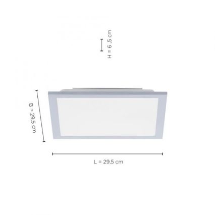 Leuchten Direkt 14750-21 - LED Stropné svietidlo FLAT LED/12W/230V