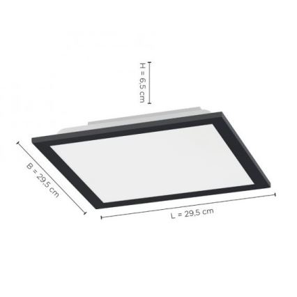 Leuchten Direkt 14754-18- LED Stmievateľné stropné svietidlo FLAT LED/20W/230V 2700K-5000K + diaľkové ovládanie