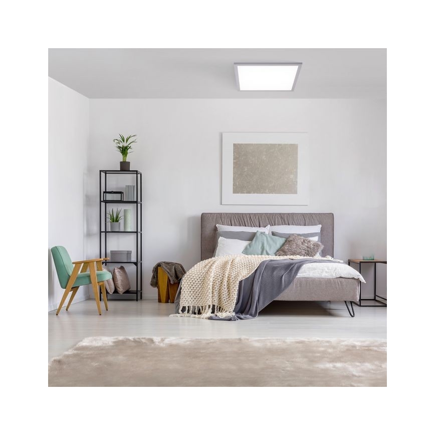 Leuchten Direkt 14754-21- LED Stmievateľné stropné svietidlo FLAT LED/20W/230V 2700K-5000K + diaľkové ovládanie