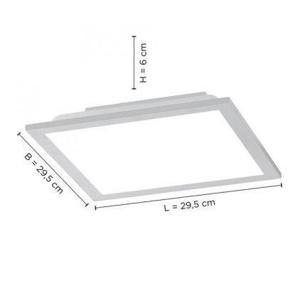 Leuchten Direkt 14754-21- LED Stmievateľné stropné svietidlo FLAT LED/20W/230V 2700K-5000K + diaľkové ovládanie