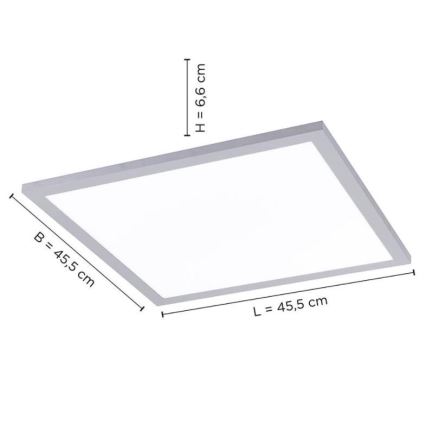 Leuchten Direkt 14755-21- LED Stmievateľné stropné svietidlo FLAT LED/28W/230V 2700-5000K + diaľkové ovládanie