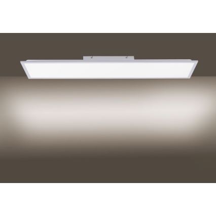 Leuchten Direkt 14757-21 - LED Stmievateľný prisadený panel  FLAT LED/36W/230V 2700-5000K strieborná + diaľkové ovládanie