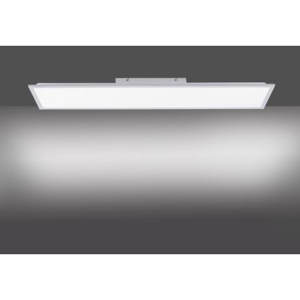 Leuchten Direkt 14757-21 - LED Stmievateľný prisadený panel  FLAT LED/36W/230V 2700-5000K strieborná + diaľkové ovládanie