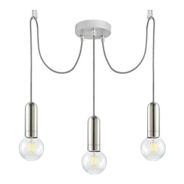 Leuchten Direkt 14776-55 - Luster na lanku TURN ME 3xE27/60W/230V pavúk