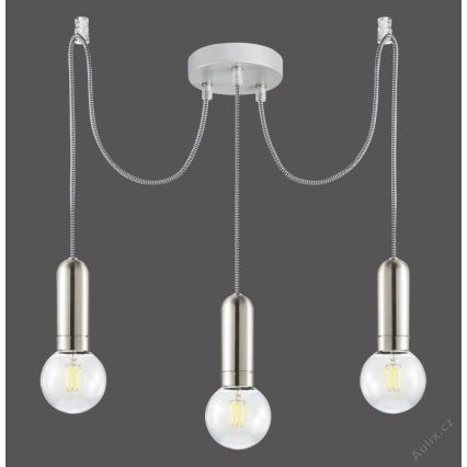 Leuchten Direkt 14776-55 - Luster na lanku TURN ME 3xE27/60W/230V pavúk
