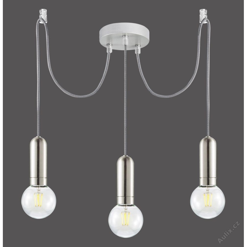 Leuchten Direkt 14776-55 - Luster na lanku TURN ME 3xE27/60W/230V pavúk