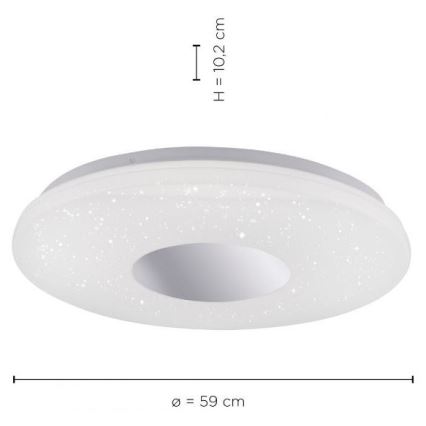 Leuchten Direkt 14822-17 - LED Kúpelňové stropné svietidlo so senzorom LAVINIA LED/40W/230V IP44