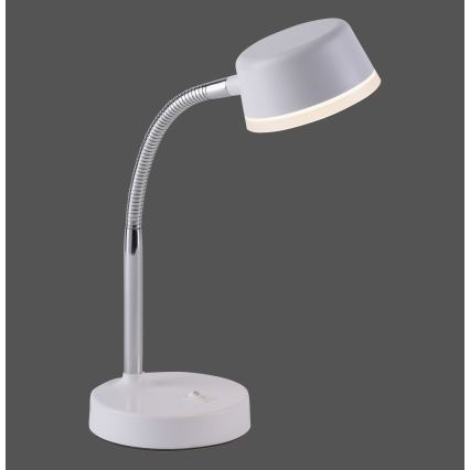Leuchten Direkt 14825-16 - LED Stolná lampa ENISA 1xLED/3,5W/230V šedá