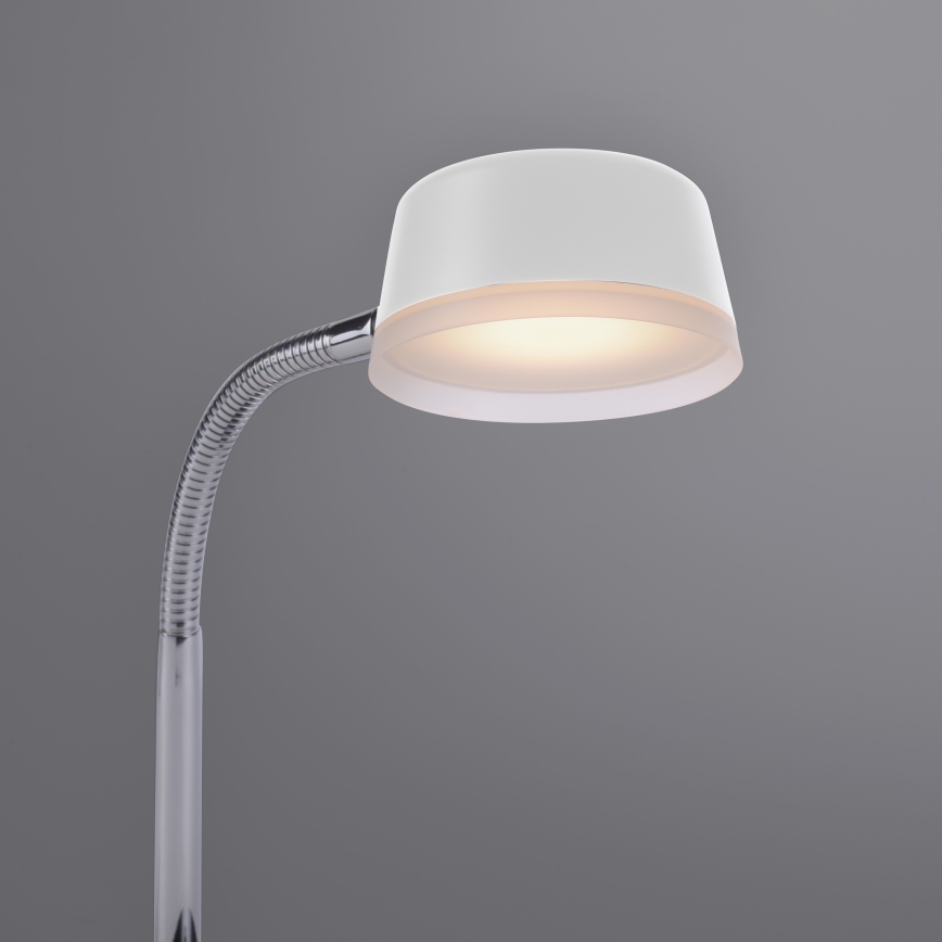 Leuchten Direkt 14825-16 - LED Stolná lampa ENISA 1xLED/3,5W/230V šedá