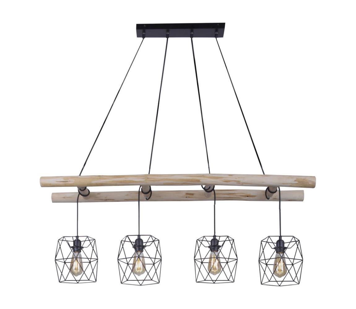 Leuchten Direkt Leuchten Direkt 15036-18 - Luster na lanku EDGAR 4xE27/60W/230V