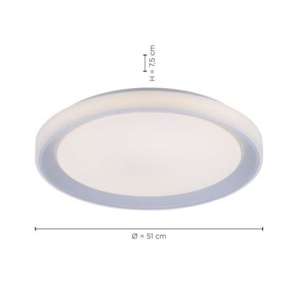 Leuchten Direkt 15110-21 - LED RGB Stmievateľné stropné svietidlo LENI LOLASMART LED/40W/230V + diaľkové ovládanie