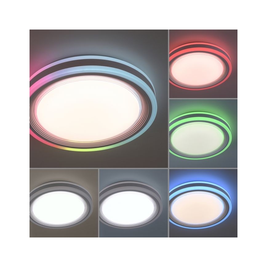 Leuchten Direkt 15152-16 - LED RGBW Stmievateľné stropné svietidlo SPHERIC LED/18W/230V + diaľkové ovládanie