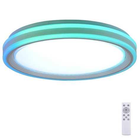Leuchten Direkt 15154-16 - LED RGB Stmievateľné stropné svietidlo EDGING LED/39W/230V + diaľkové ovládanie