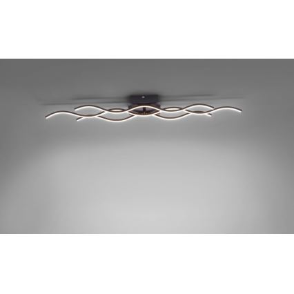 Leuchten Direkt 15166-18 - LED Prisadený luster WAWE LED/28W/230V čierna