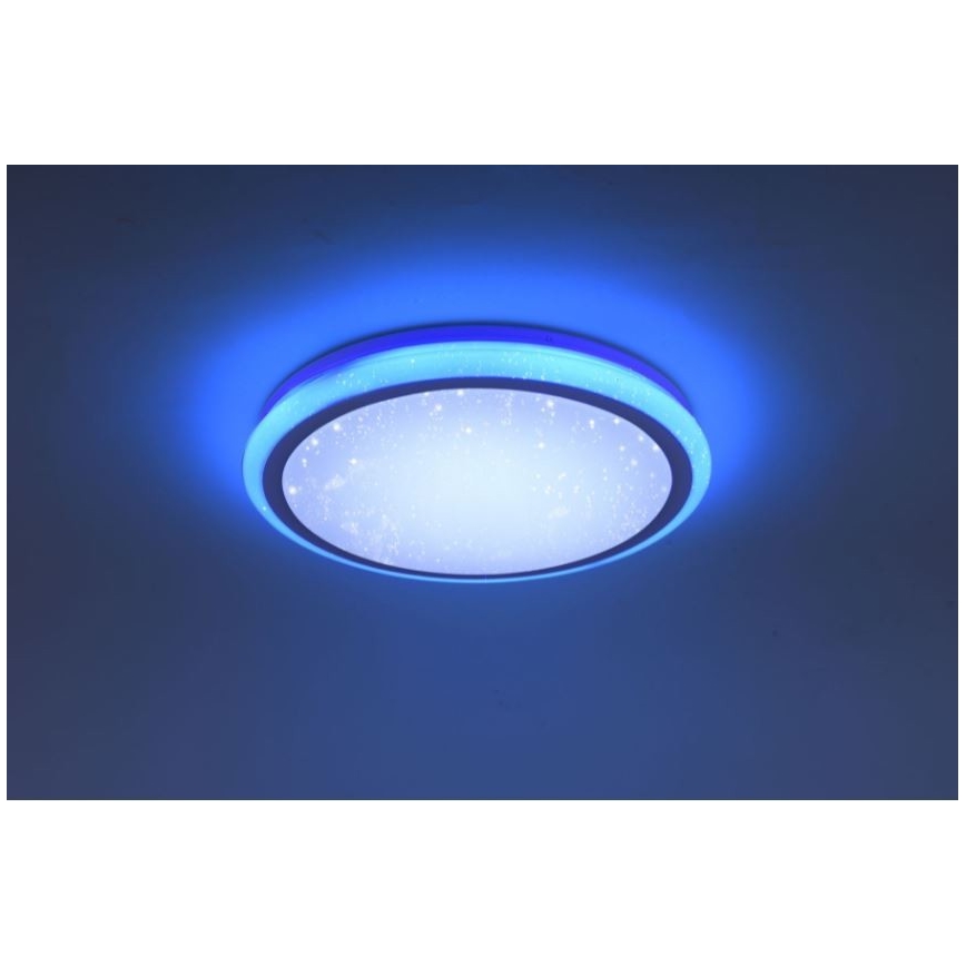 Leuchten Direkt 15220-16 - LED RGB Stmievateľné stropné svietidlo LUISA LED/28W/230V + diaľkové ovládánie