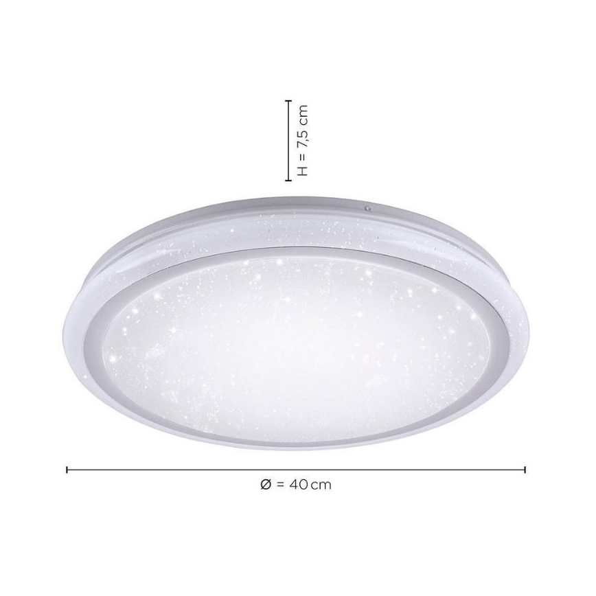 Leuchten Direkt 15220-16 - LED RGB Stmievateľné stropné svietidlo LUISA LED/28W/230V + diaľkové ovládánie