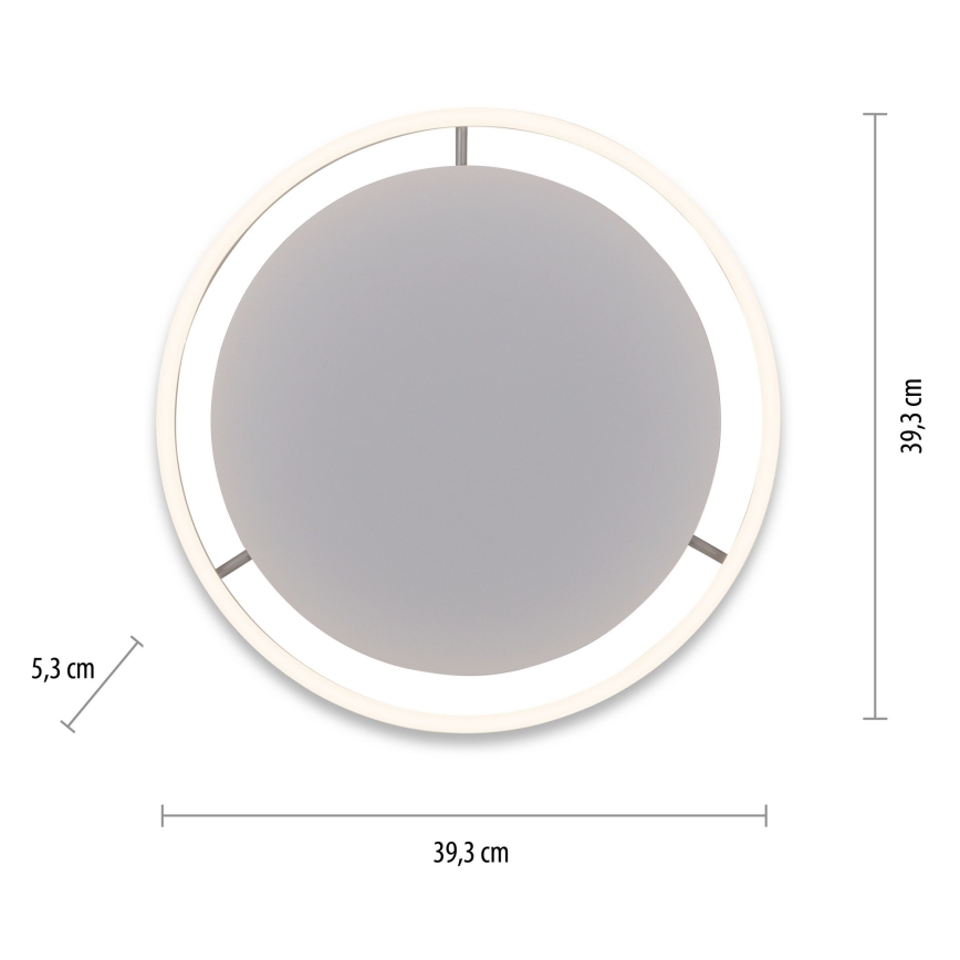 Leuchten Direkt 15391-95 - LED Stmievateľné stropné svietidlo RITUS LED/20W/230V matný chróm