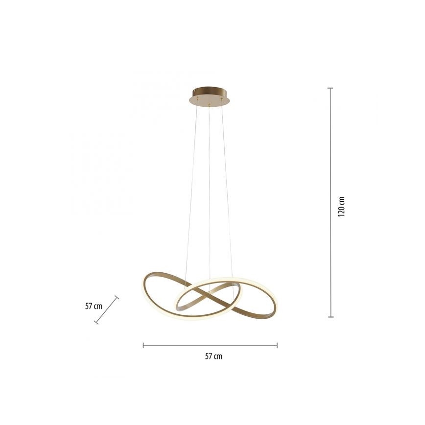 Leuchten Direkt 15402-60 - LED Stmievateľný luster na lanku MARIA LED/25W/230V