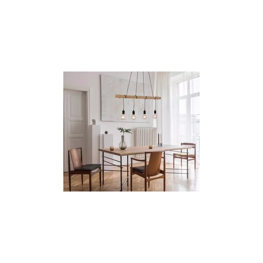 Leuchten Direkt 15505-18 - LED Luster na lanku TERO 4xE27/60W/230V