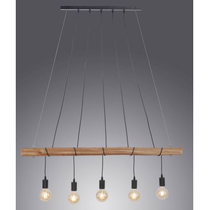 Leuchten Direkt 15515-18 - Luster na lanku DAMIAN 5xE27/60W/230V