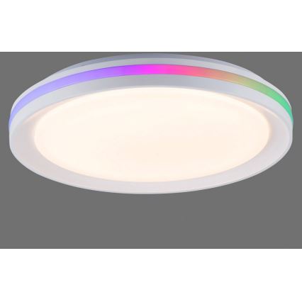 Leuchten Direkt 15544-16 - LED RGB Stmievateľné stropné svietidlo RIBBON LED/15W/230V + diaľkové ovládanie