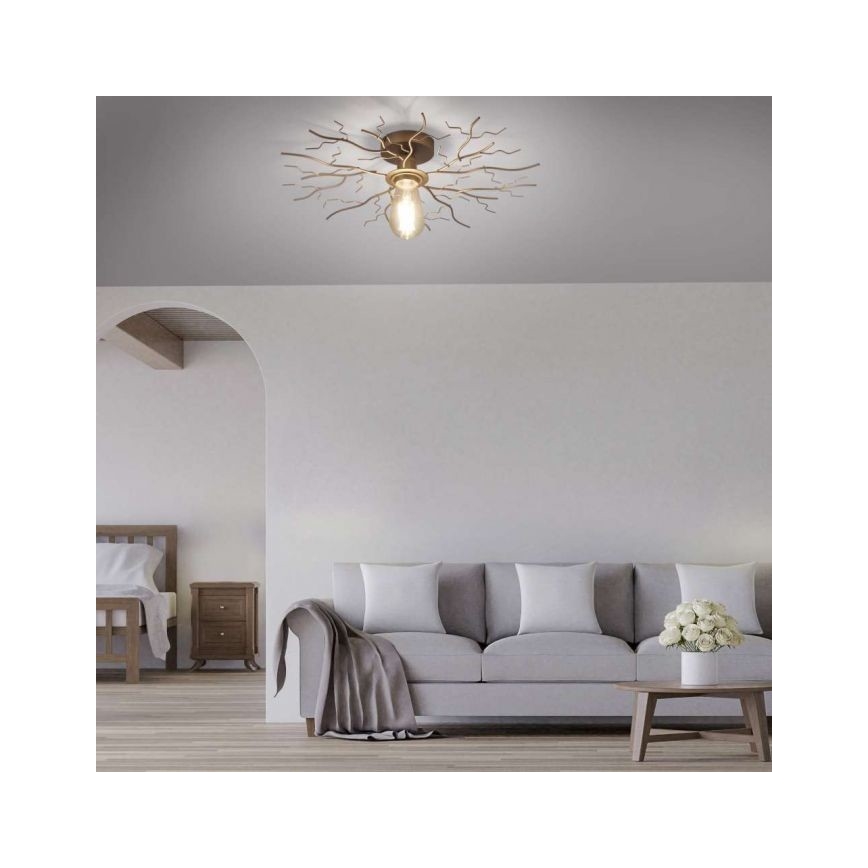 Leuchten Direkt 15638-60 - Prisadený luster LIMB 1xE27/40W/230V mosadz