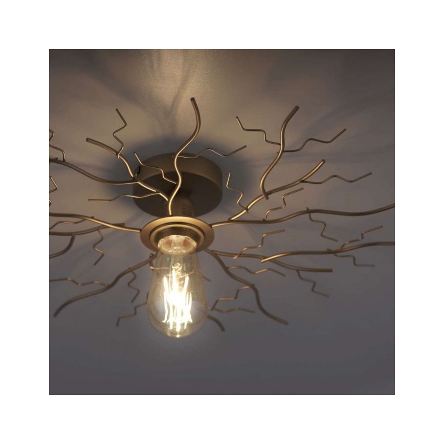 Leuchten Direkt 15638-60 - Prisadený luster LIMB 1xE27/40W/230V mosadz
