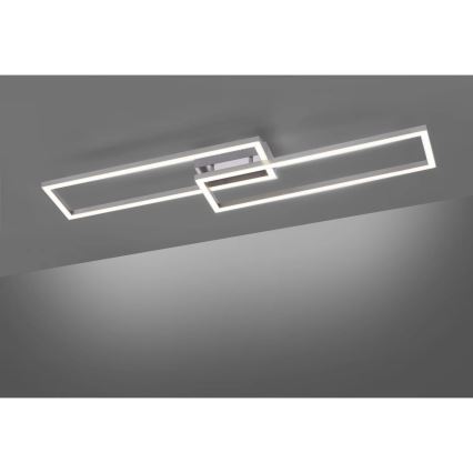 Leuchten Direkt 16430-55 - LED RGBW stmievateľné stropné svietidlo MAXI 2xLED/18W/230V 2700-5000K matný chróm + diaľkové ovládanie