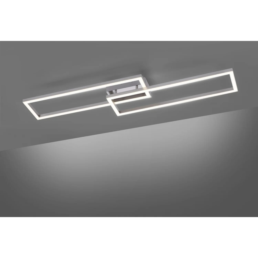 Leuchten Direkt 16430-55 - LED RGBW stmievateľné stropné svietidlo MAXI 2xLED/18W/230V 2700-5000K matný chróm + diaľkové ovládanie