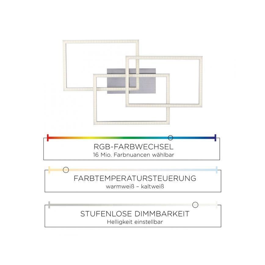 Leuchten Direkt 16431-55 - LED RGB Stmievateľný prisadený luster MAXI LED/27W/230V + diaľkové ovládanie