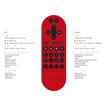 Leuchten Direkt 16431-55 - LED RGB Stmievateľný prisadený luster MAXI LED/27W/230V + diaľkové ovládanie