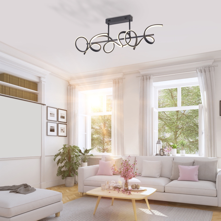 Leuchten Direkt 19032-18 - LED Stmievateľný luster na tyči CURLS 3xLED/25,8W/230V