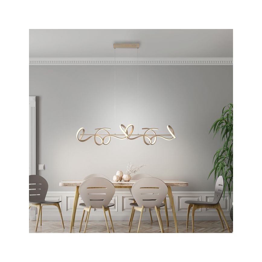 Leuchten Direkt 19033-60 - LED Stmievateľný luster na lanku CURLS LED/40,8W/230V