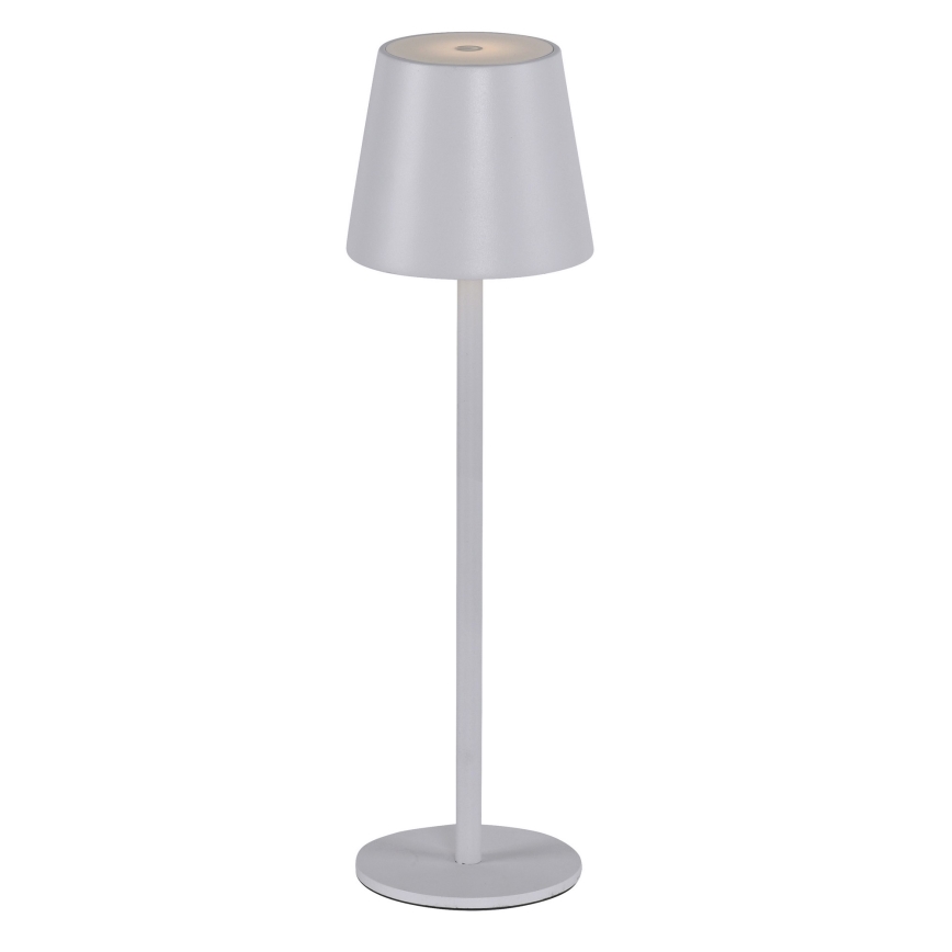 Leuchten Direkt 19250-16 - LED Vonkajšia stmievateľná nabíjacia stolná lampa EURIA LED/3W/5V 2600 mAh IP54 biela