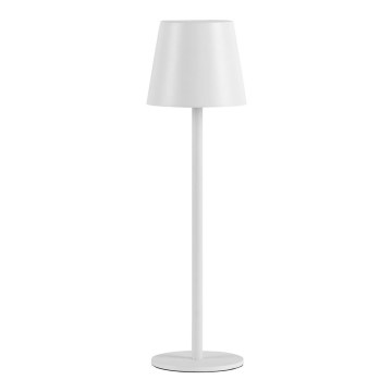 Leuchten Direkt 19250-16 - LED Vonkajšia stmievateľná nabíjacia stolná lampa EURIA LED/3W/5V 2600 mAh IP54 biela