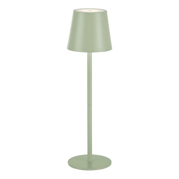Leuchten Direkt 19250-43 - LED Vonkajšia stmievateľná nabíjacia stolná lampa EURIA LED/3W/5V IP54 zelená
