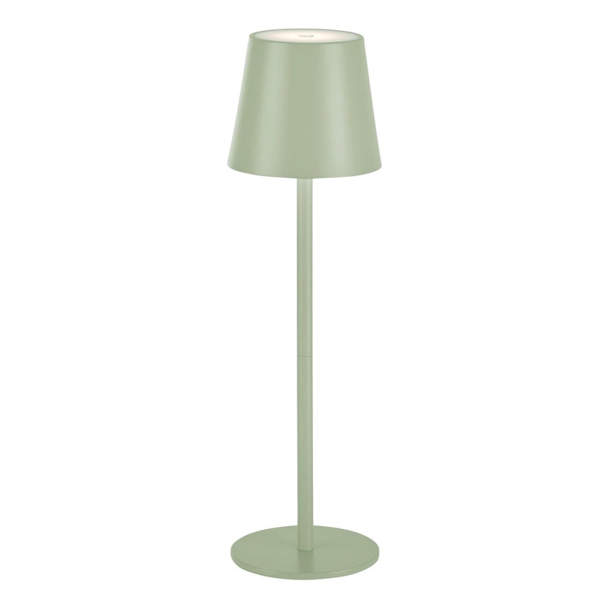 Leuchten Direkt 19250-43 - LED Vonkajšia stmievateľná nabíjacia stolná lampa EURIA LED/3W/5V IP54 zelená