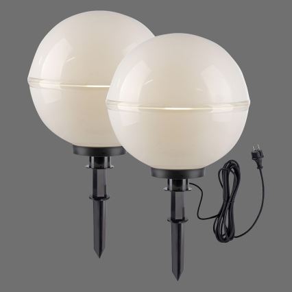 Leuchten Direkt 19324-16-2 - SADA 2x Vonkajšia lampa 1xE27/40W/230V pr. 40 cm IP44