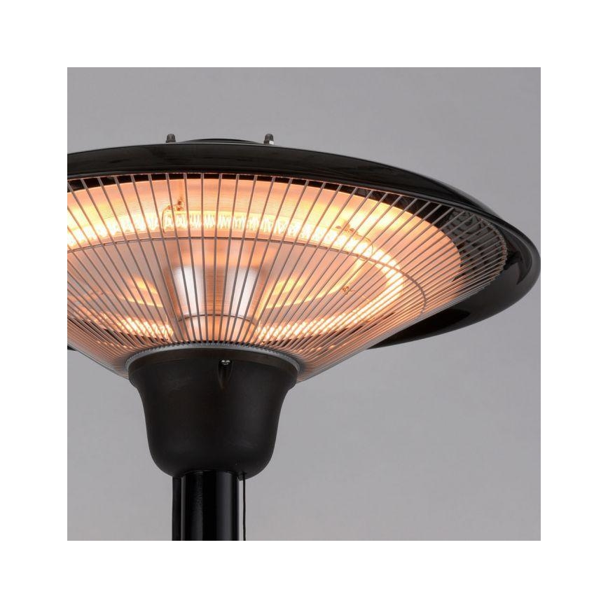 Leuchten Direkt 99501-18 - Vonkajšie vykurovacie teleso GLOW 1500-3000W/230V 1,87 m IP34 čierna