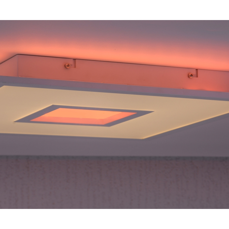 Leuchten Direkt 11645-16 - LED RGB Stmievateľné stropné svietidlo RECESS LED/22,5W/230V + LED/5W + diaľkové ovládanie