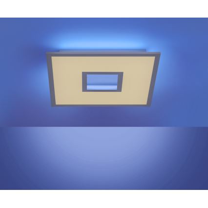 Leuchten Direkt 11645-16 - LED RGB Stmievateľné stropné svietidlo RECESS LED/22,5W/230V + LED/5W + diaľkové ovládanie