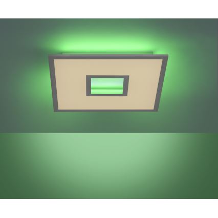 Leuchten Direkt 11645-16 - LED RGB Stmievateľné stropné svietidlo RECESS LED/22,5W/230V + LED/5W + diaľkové ovládanie